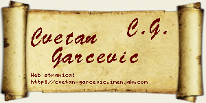 Cvetan Garčević vizit kartica